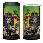 Personalized Ethiopia 4 in 1 Can Cooler Tumbler Happy National Day