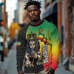 Personalized Ethiopia Long Sleeve Shirt Happy National Day
