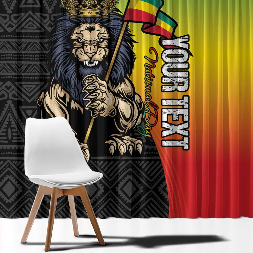 Personalized Ethiopia Window Curtain Happy National Day