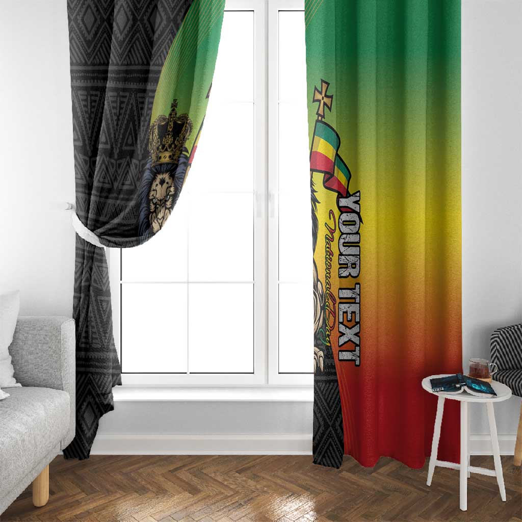 Personalized Ethiopia Window Curtain Happy National Day