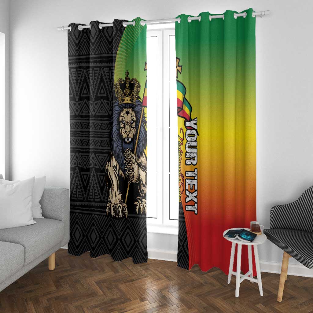 Personalized Ethiopia Window Curtain Happy National Day