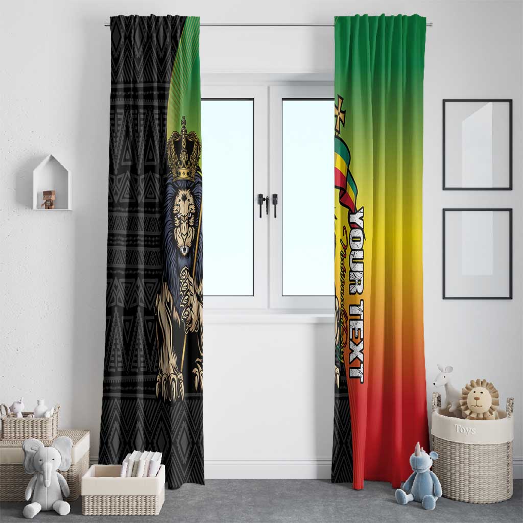Personalized Ethiopia Window Curtain Happy National Day