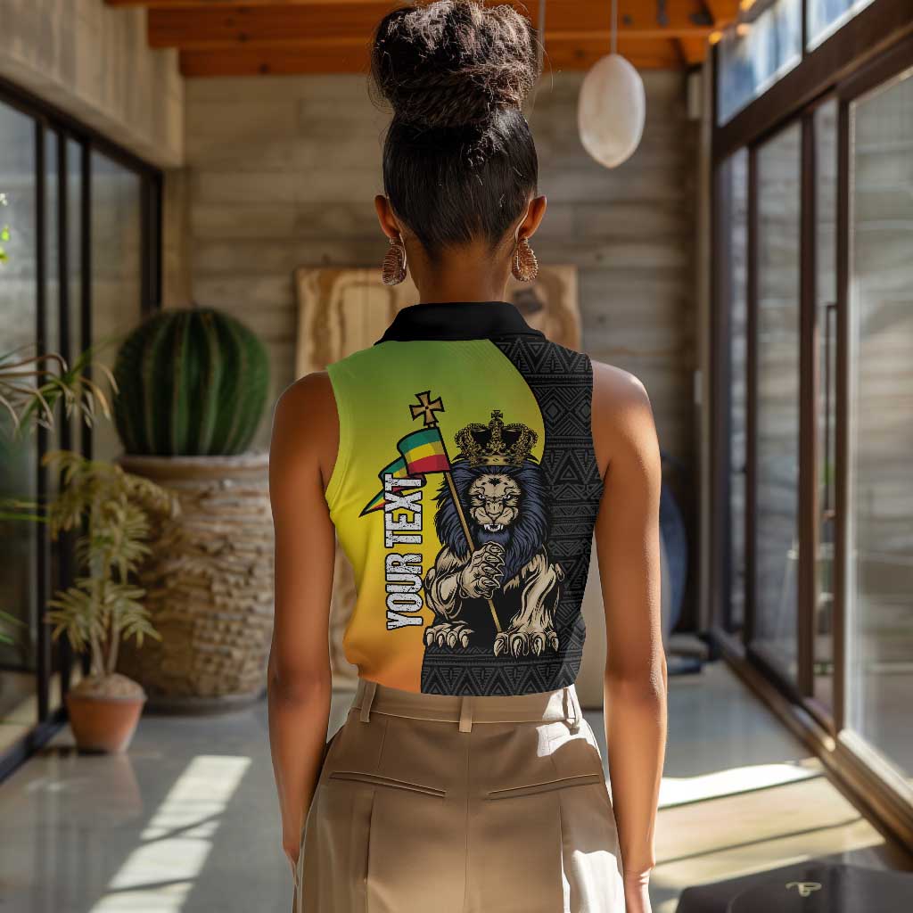 Personalized Ethiopia Women Sleeveless Polo Shirt Happy National Day