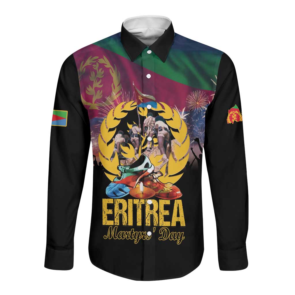 Personalized Eritrea Martyrs Day Long Sleeve Button Shirt Never Forgot June 20