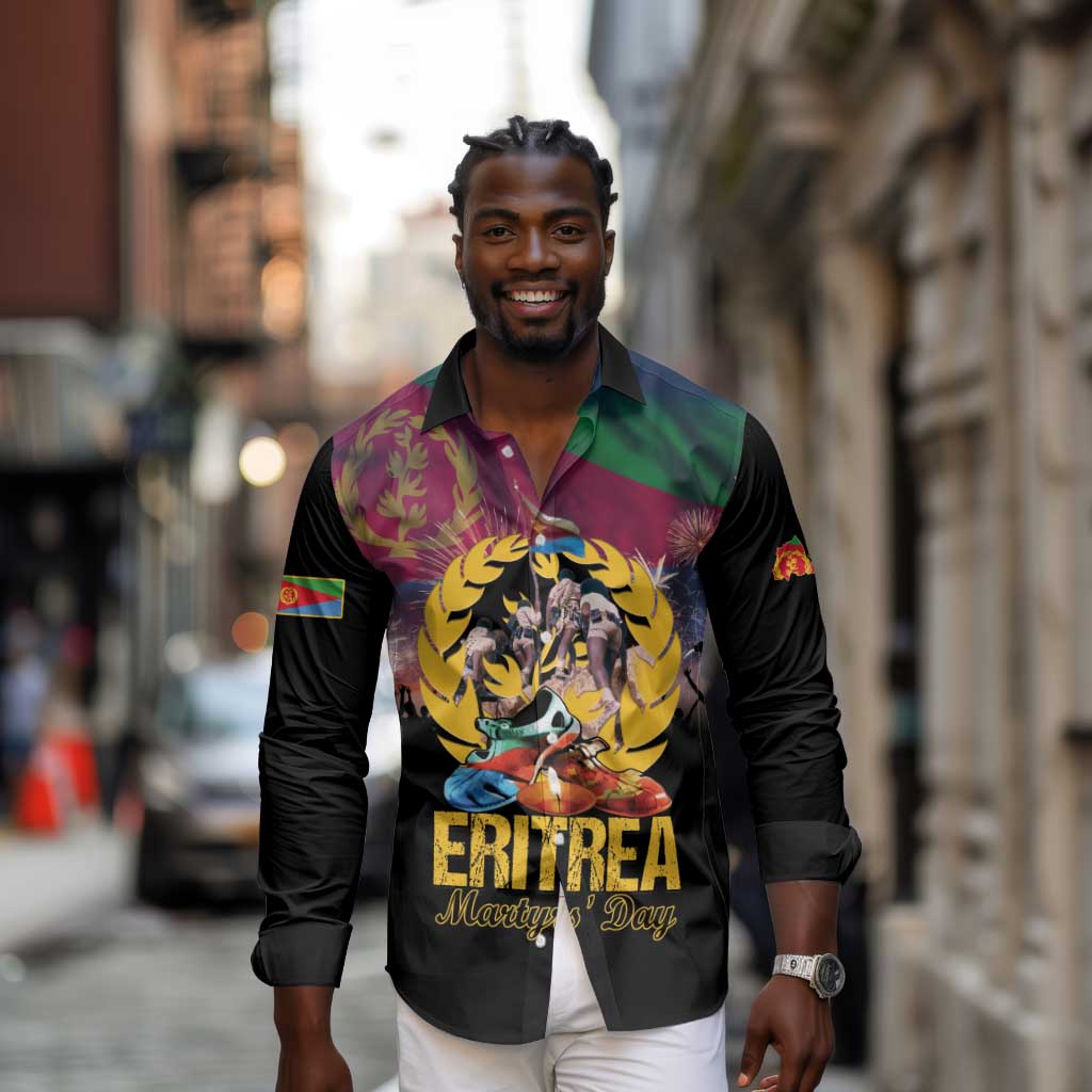 Personalized Eritrea Martyrs Day Long Sleeve Button Shirt Never Forgot June 20