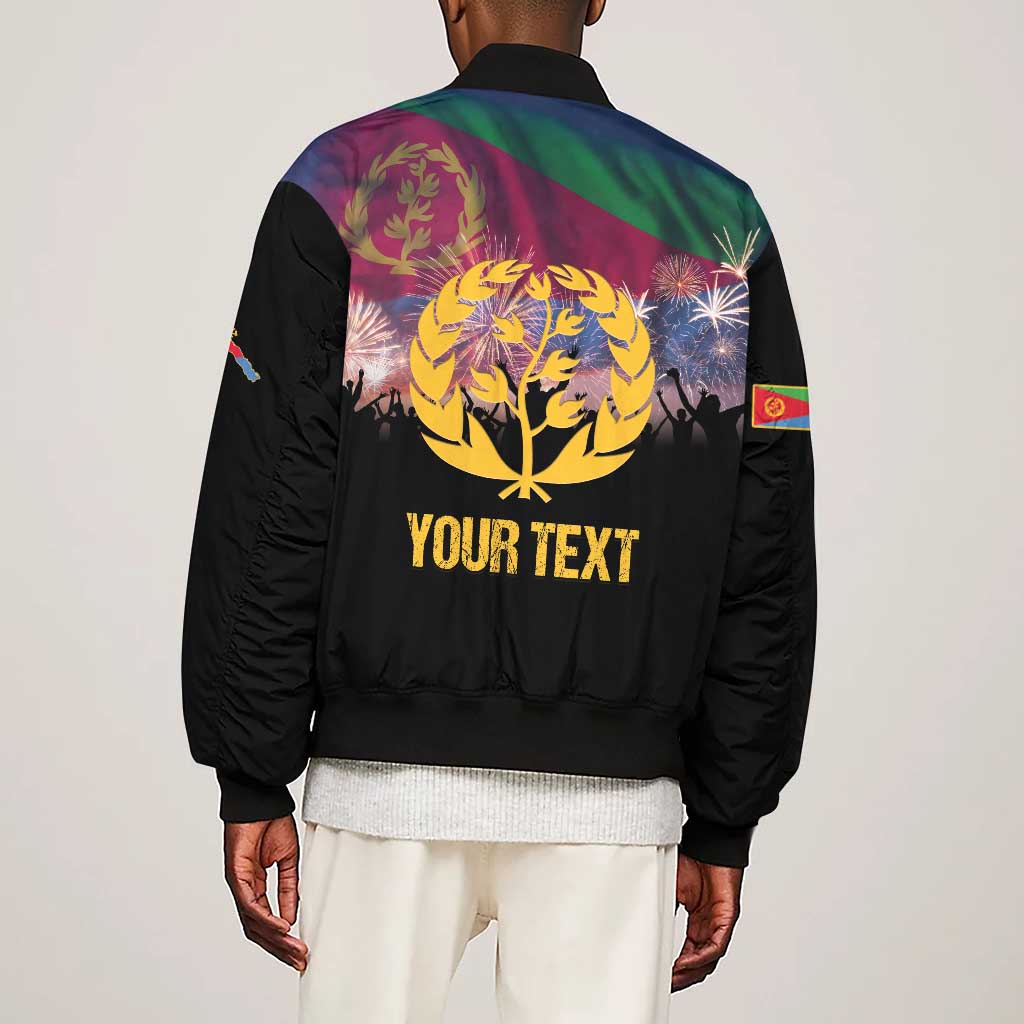 Personalized Eritrea Martyrs Day Sleeve Zip Bomber Jacket Never Forgot June 20
