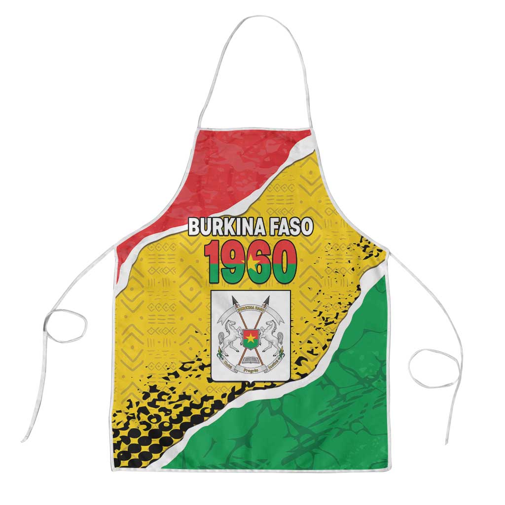 Burkina Faso Independence Day Apron Coat Of Arms - Grunge Style