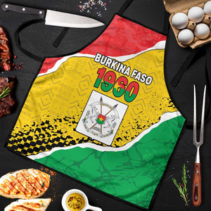 Burkina Faso Independence Day Apron Coat Of Arms - Grunge Style