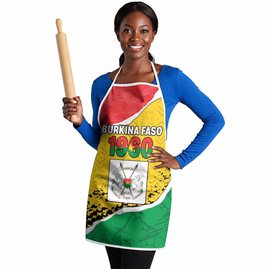 Burkina Faso Independence Day Apron Coat Of Arms - Grunge Style