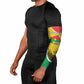 Personalized Burkina Faso Independence Day Arm Sleeves Coat Of Arms - Grunge Style