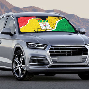 Burkina Faso Independence Day Auto Sun Shade Coat Of Arms - Grunge Style
