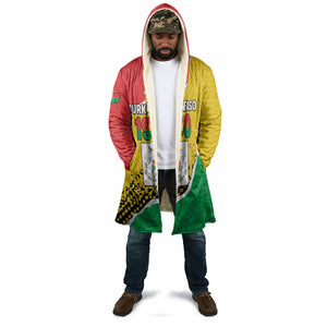 Personalized Burkina Faso Independence Day Cloak Coat Of Arms - Grunge Style