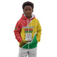 Personalized Happy Burkina Faso Kid Hoodie Independence Day - Bogolan Pattern - African Pride