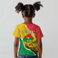 Personalized Happy Burkina Faso Kid T shirt Independence Day - Bogolan Pattern - African Pride