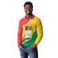 Personalized Happy Burkina Faso Long Sleeve Polo Shirt Independence Day - Bogolan Pattern - African Pride