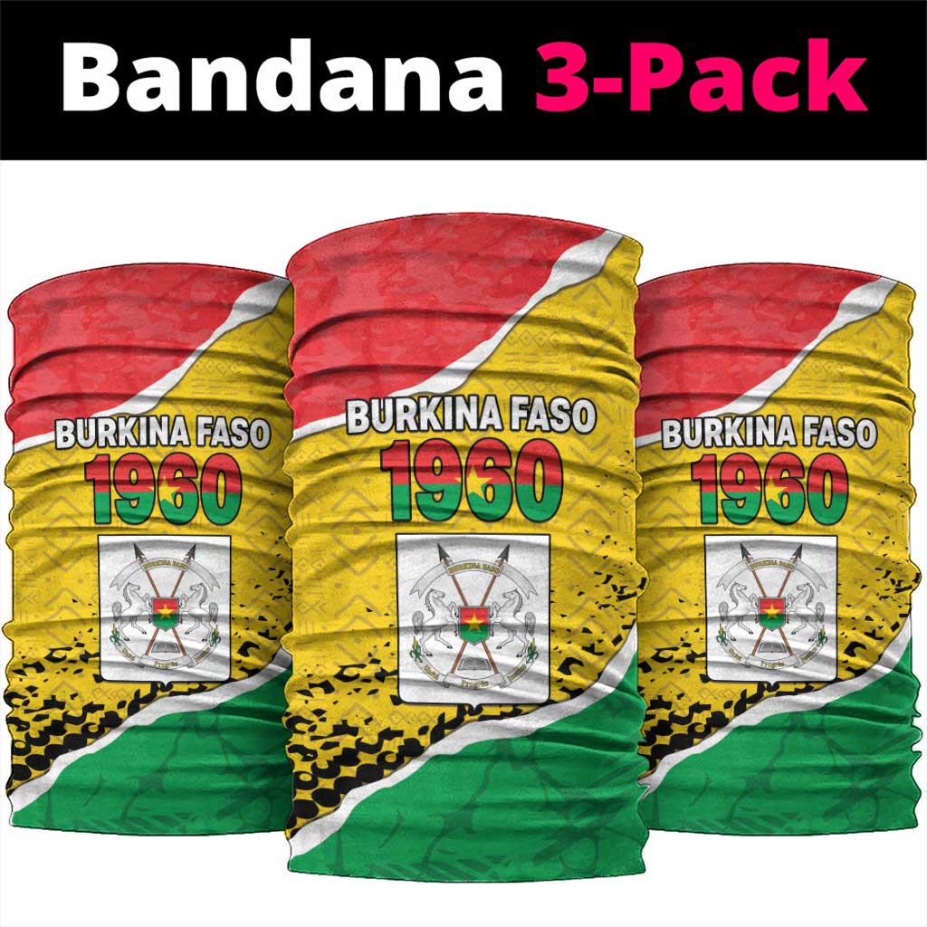 Happy Burkina Faso Neck Gaiter Independence Day - Bogolan Pattern LT15