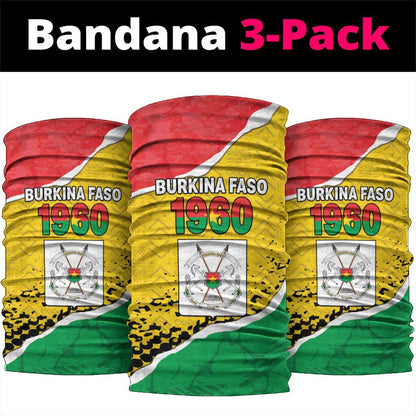 Happy Burkina Faso Neck Gaiter Independence Day - Bogolan Pattern LT15