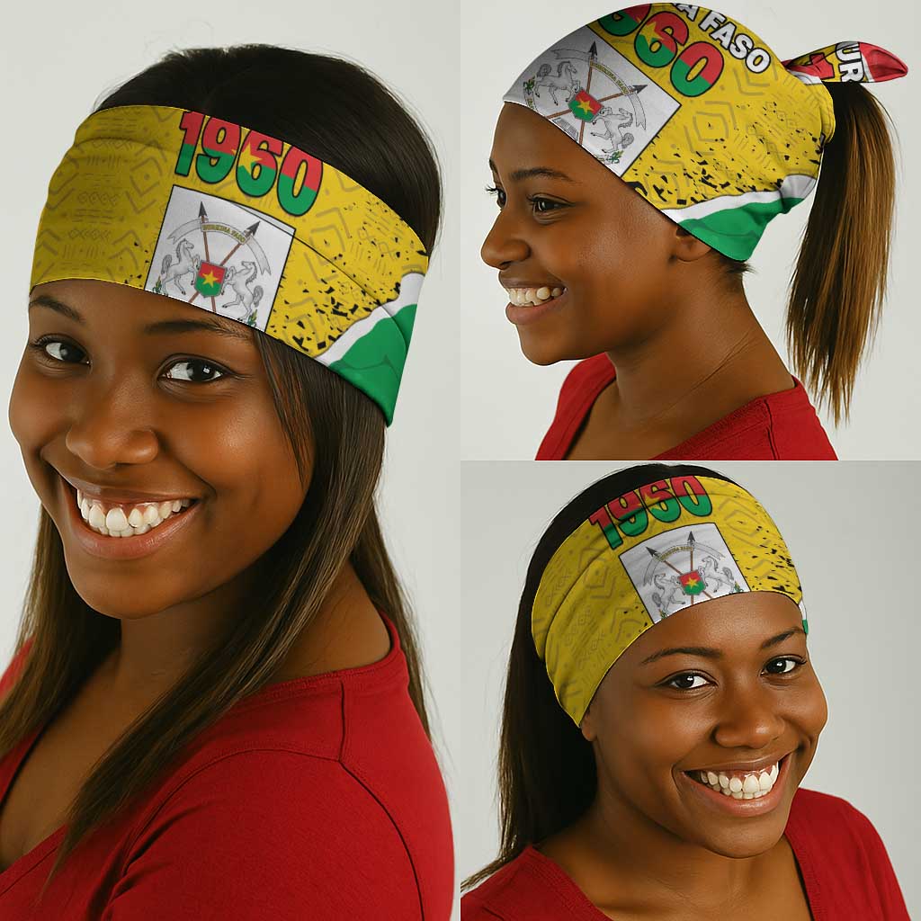 Happy Burkina Faso Neck Gaiter Independence Day - Bogolan Pattern LT15