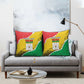 Burkina Faso Independence Day Pillow Cover Coat Of Arms - Grunge Style