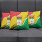Burkina Faso Independence Day Pillow Cover Coat Of Arms - Grunge Style