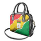 Happy Burkina Faso Shoulder Handbag Independence Day - Bogolan Pattern - African Pride