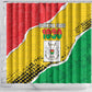 Happy Burkina Faso Shower Curtain Independence Day - Bogolan Pattern - African Pride