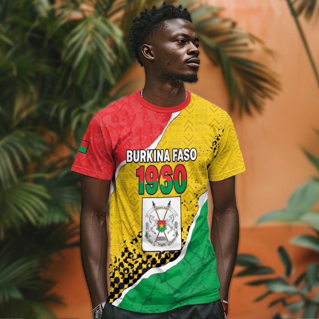 Personalized Happy Burkina Faso T shirt Independence Day - Bogolan Pattern - African Pride