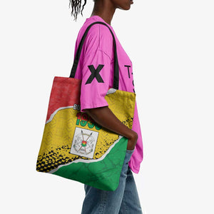 Burkina Faso Independence Day Tote Bag Coat Of Arms - Grunge Style
