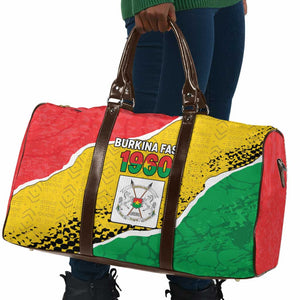 Burkina Faso Independence Day Travel Bag Coat Of Arms - Grunge Style