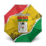 Burkina Faso Independence Day Umbrella Coat Of Arms - Grunge Style