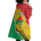 Personalized Happy Burkina Faso Wearable Blanket Hoodie Independence Day - Bogolan Pattern - African Pride