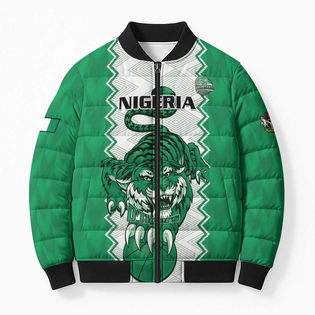 Nigeria Basketball Custom Bomber Puffer Jacket Go DTigers