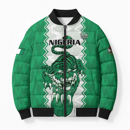 Nigeria Basketball Custom Bomber Puffer Jacket Go DTigers