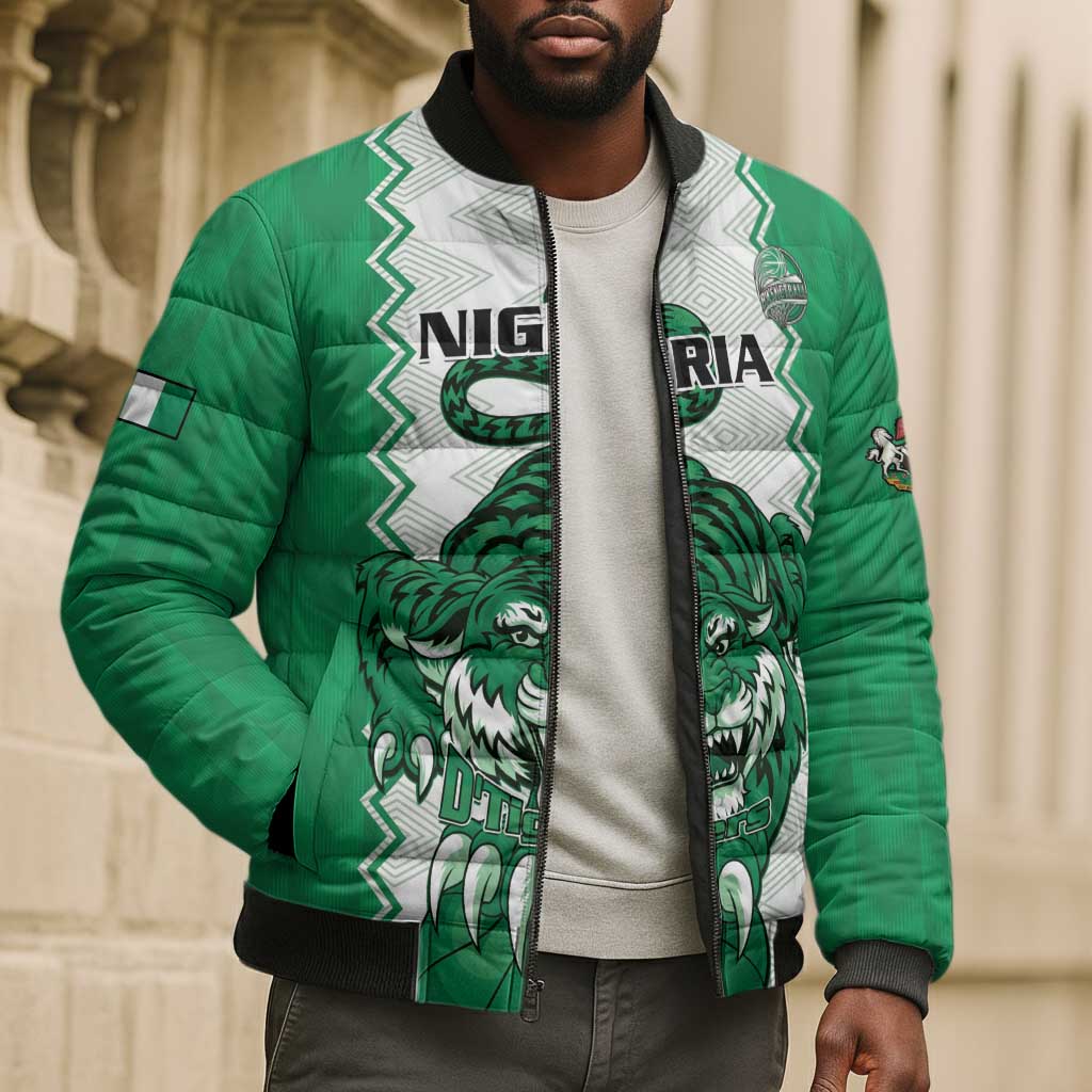 Nigeria Basketball Custom Bomber Puffer Jacket Go DTigers