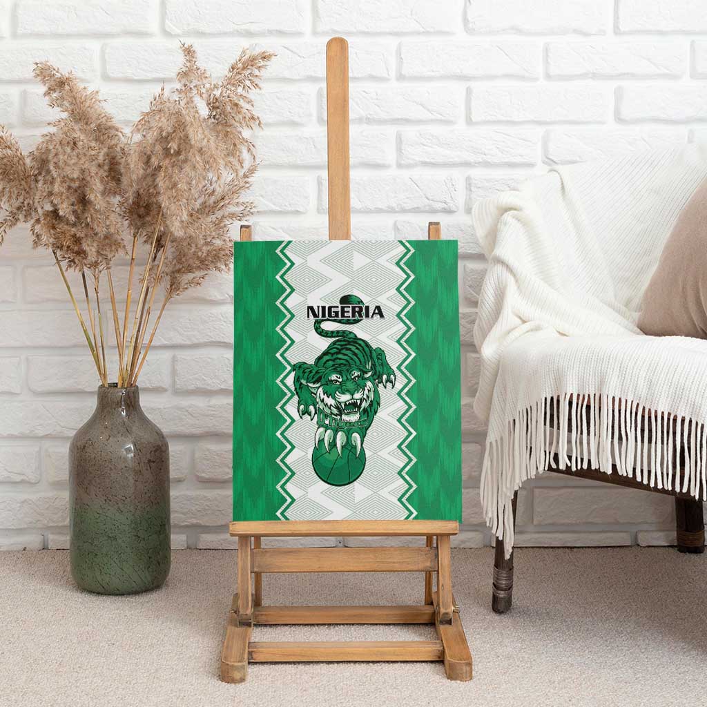 Afro Basketball Nigeria Canvas Wall Art Go Champions DTigers - African Pride