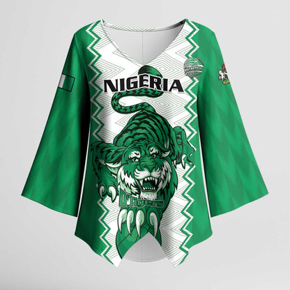 Nigeria Basketball Custom Kimono Sleeve Blouse Go DTigers