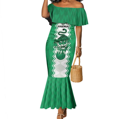 Afro Basketball Custom Nigeria Mermaid Dress Go Champions DTigers - African Pride