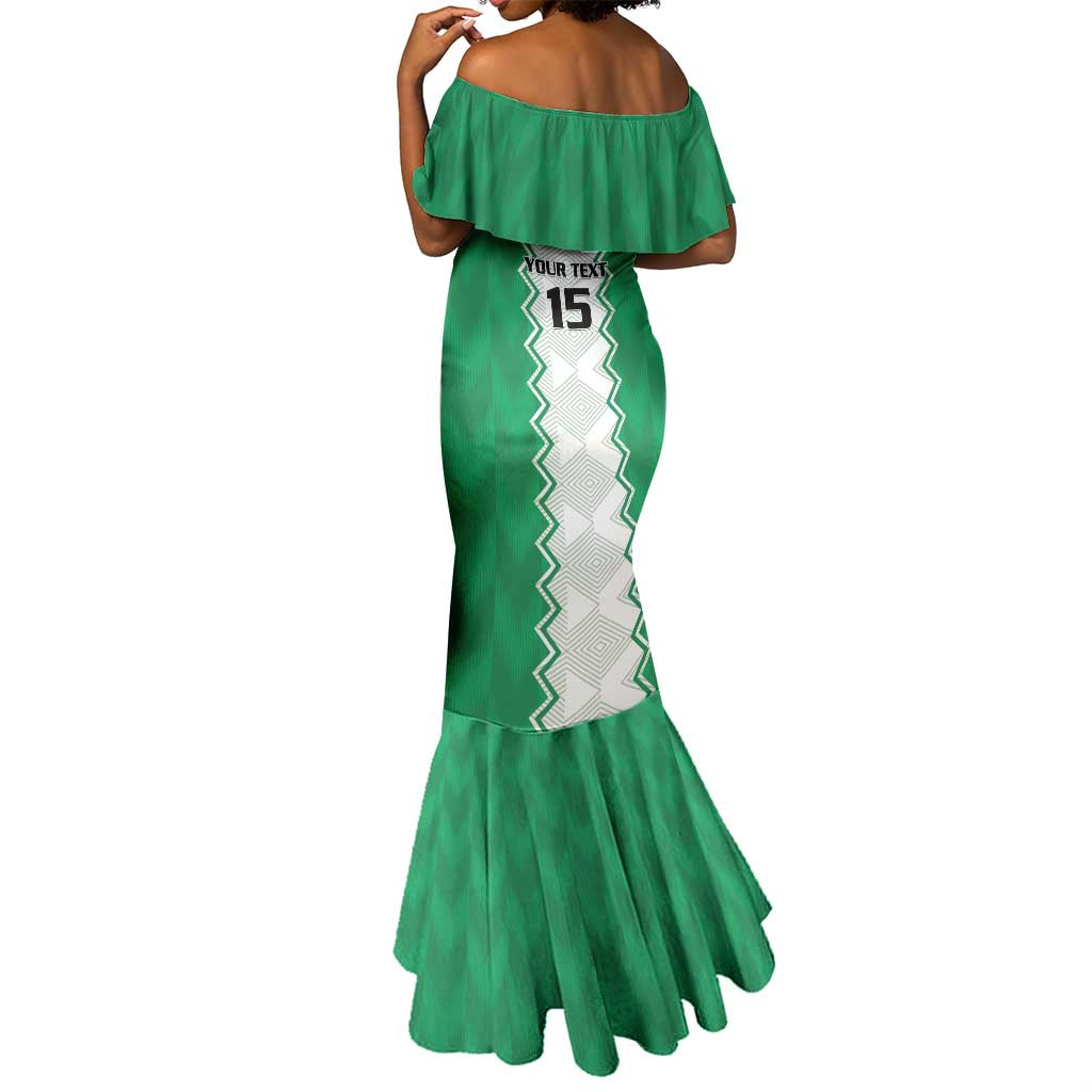 Afro Basketball Custom Nigeria Mermaid Dress Go Champions DTigers - African Pride