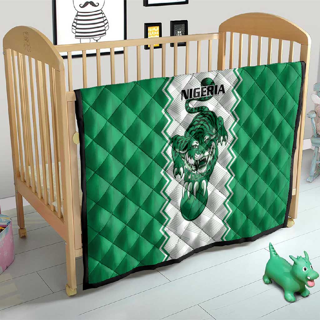 Afro Basketball Nigeria Quilt Go Champions DTigers - African Pride