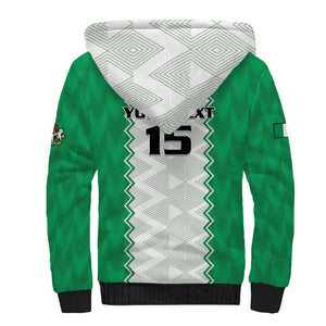 Afro Basketball Custom Nigeria Sherpa Hoodie Go Champions DTigers - African Pride