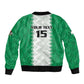 Afro Basketball Custom Nigeria Sleeve Zip Bomber Jacket Go Champions DTigers - African Pride