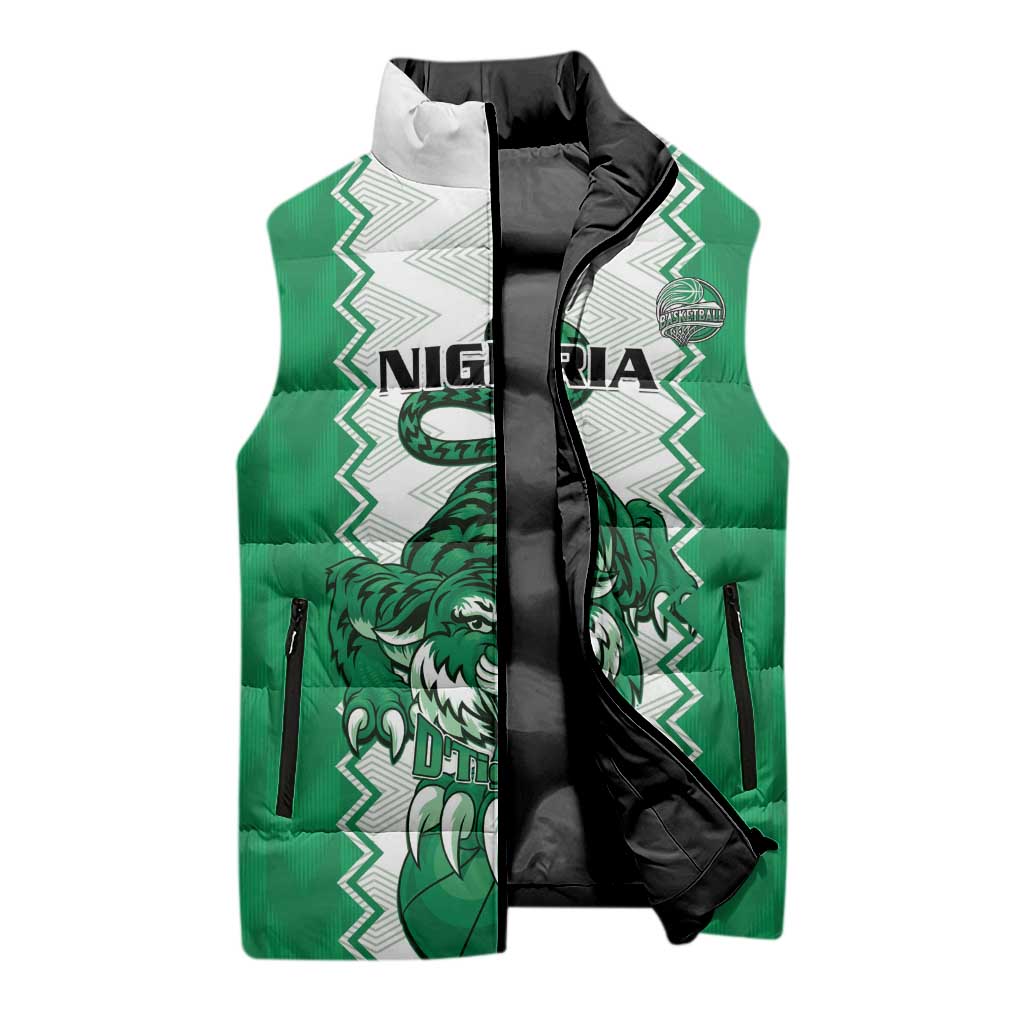 Nigeria Basketball Custom Sleeveless Puffer Jacket Go DTigers