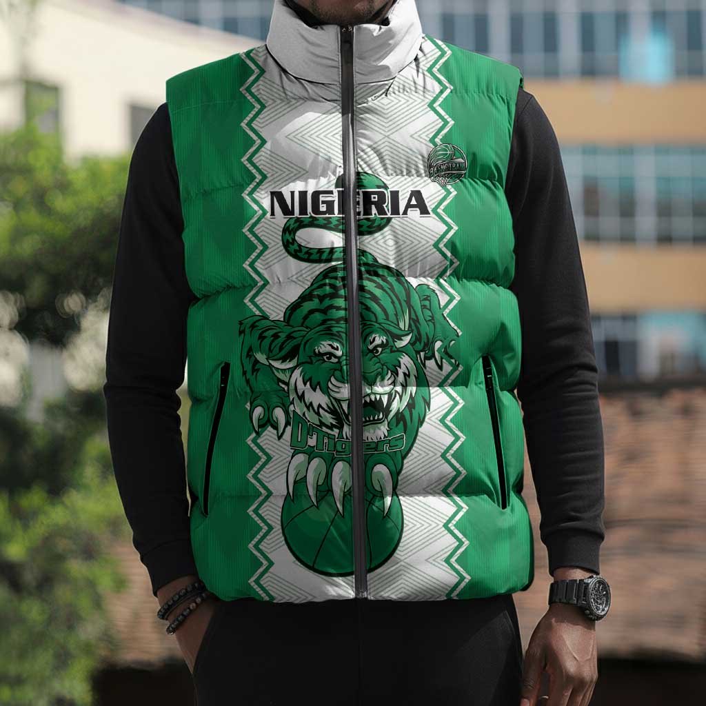 Nigeria Basketball Custom Sleeveless Puffer Jacket Go DTigers