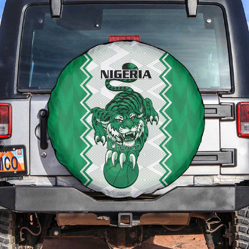 Afro Basketball Nigeria Spare Tire Cover Go Champions DTigers - African Pride