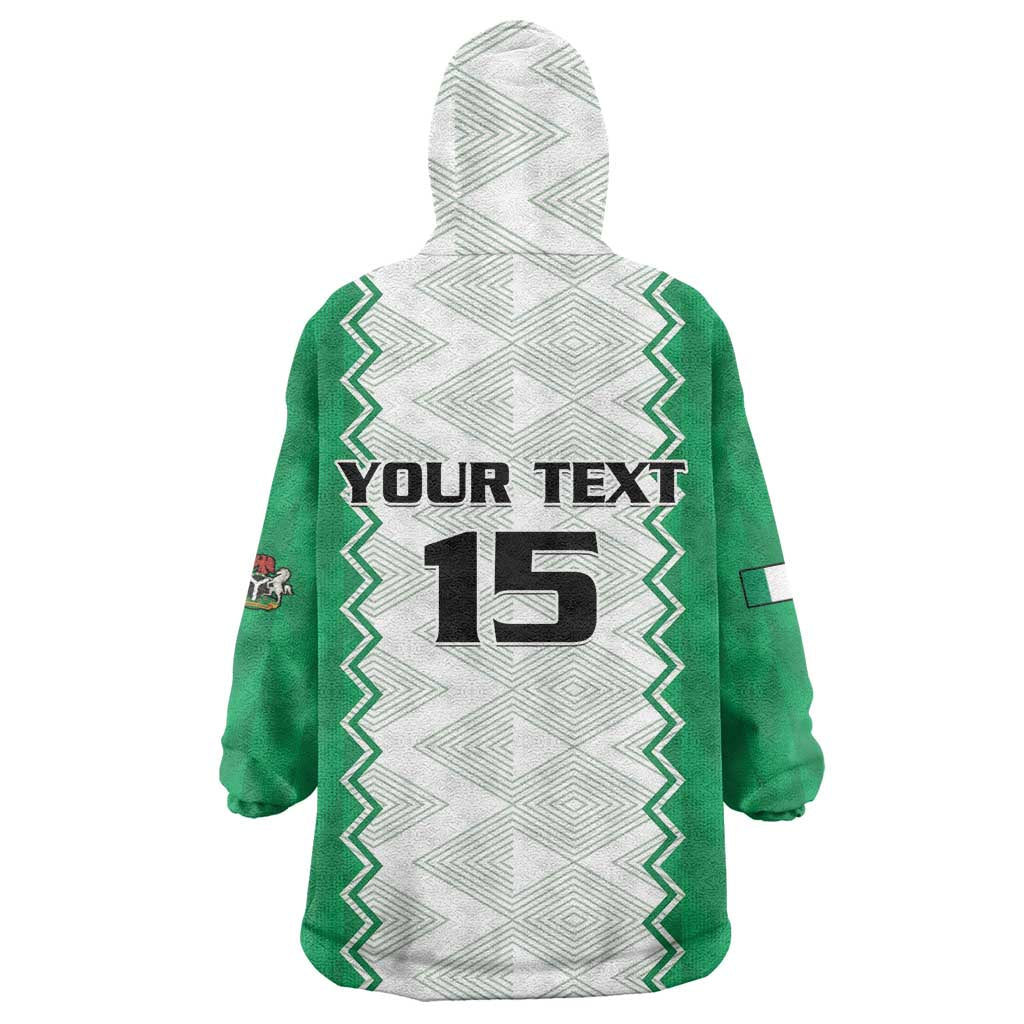 Afro Basketball Custom Nigeria Wearable Blanket Hoodie Go Champions DTigers - African Pride