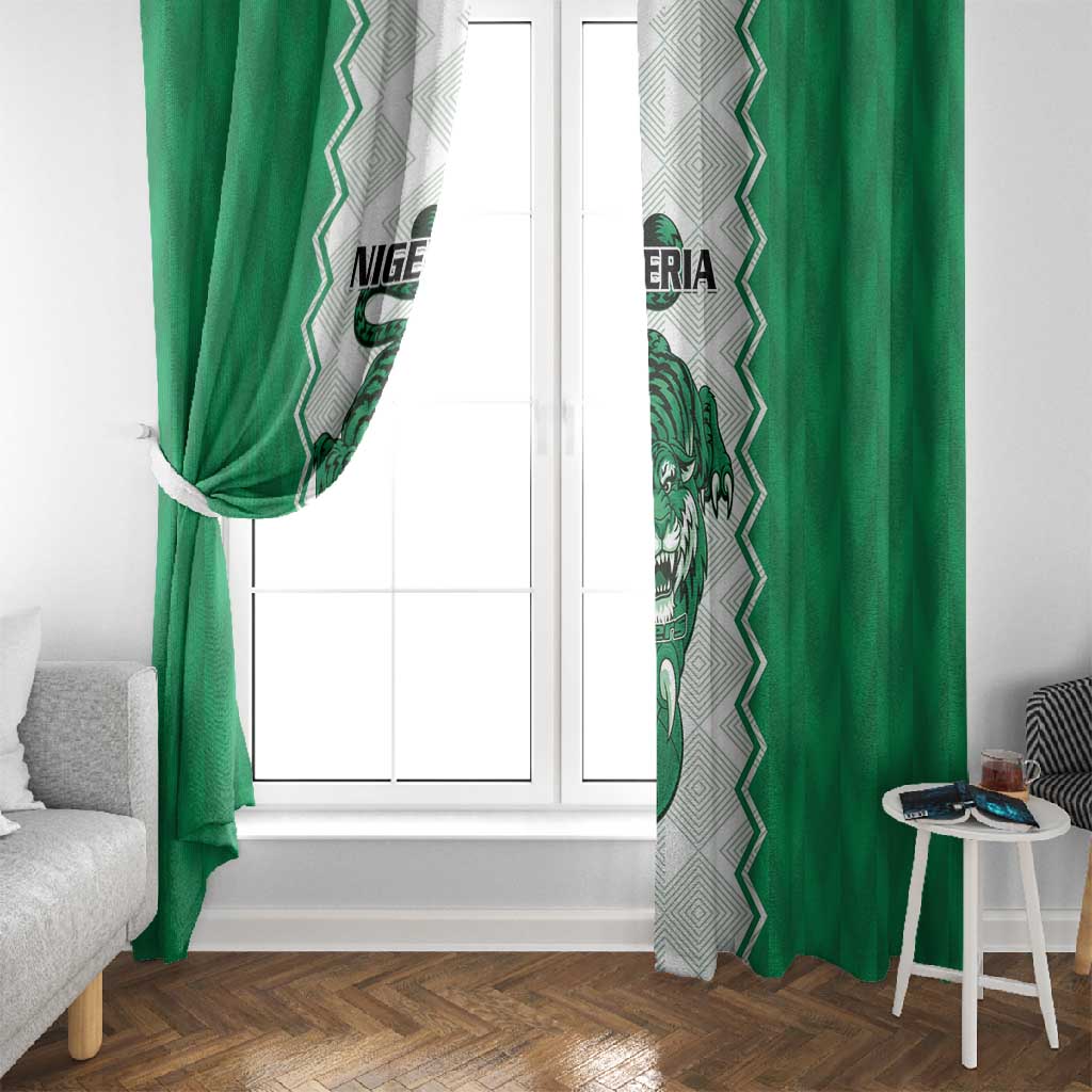 Afro Basketball Nigeria Window Curtain Go Champions DTigers - African Pride