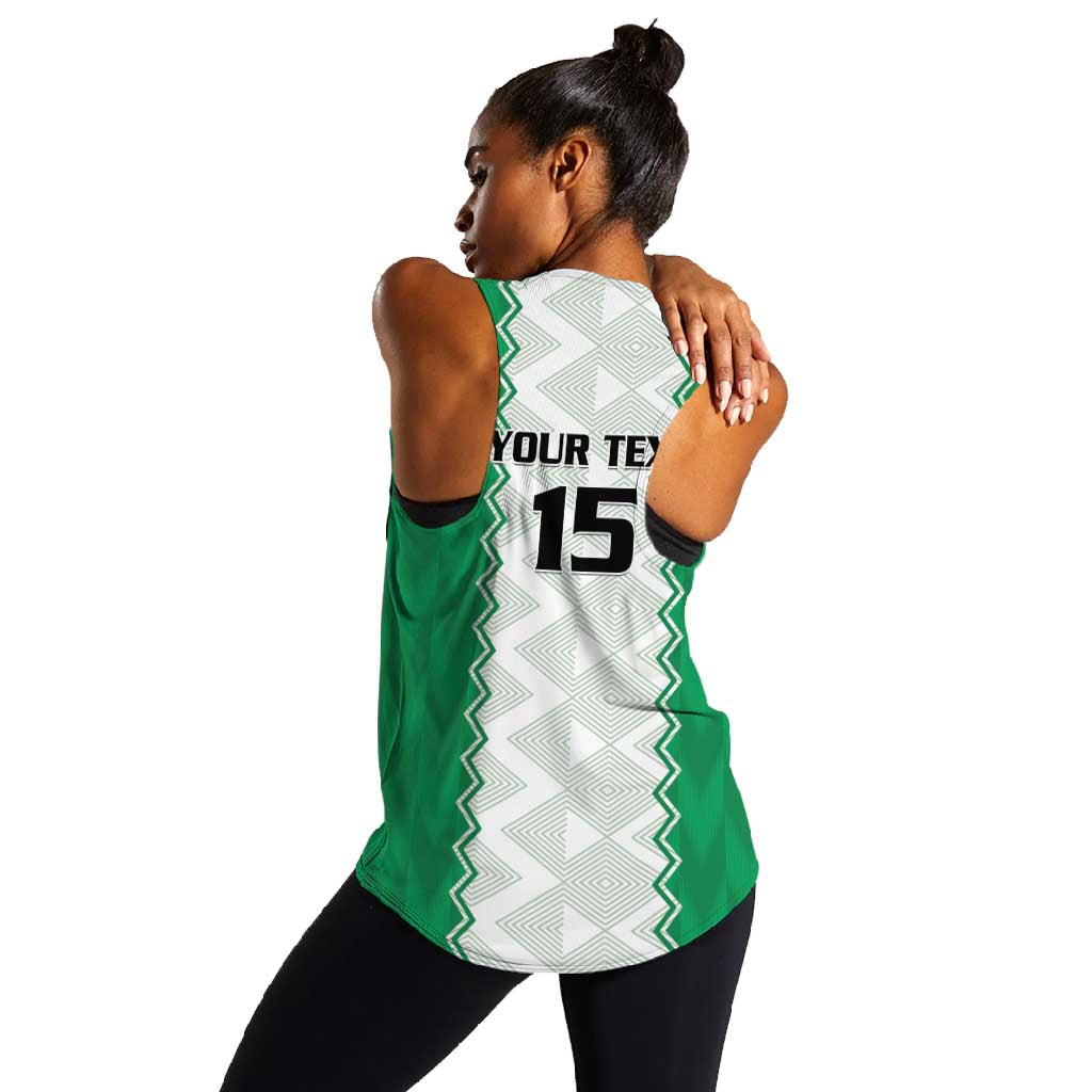 Afro Basketball Custom Nigeria Women Racerback Tank Go Champions DTigers - African Pride