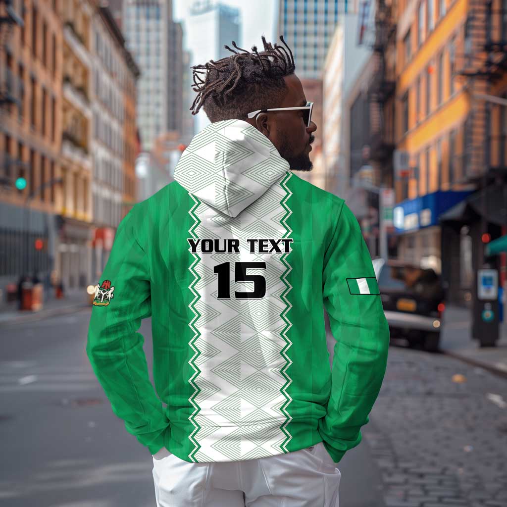 Afro Basketball Custom Nigeria Zip Hoodie Go Champions DTigers - African Pride