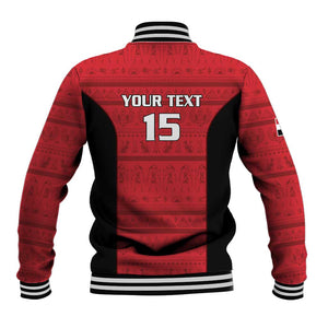 Afro Basketball Custom Egypt Baseball Jacket Come On Pharaohs - African Pride