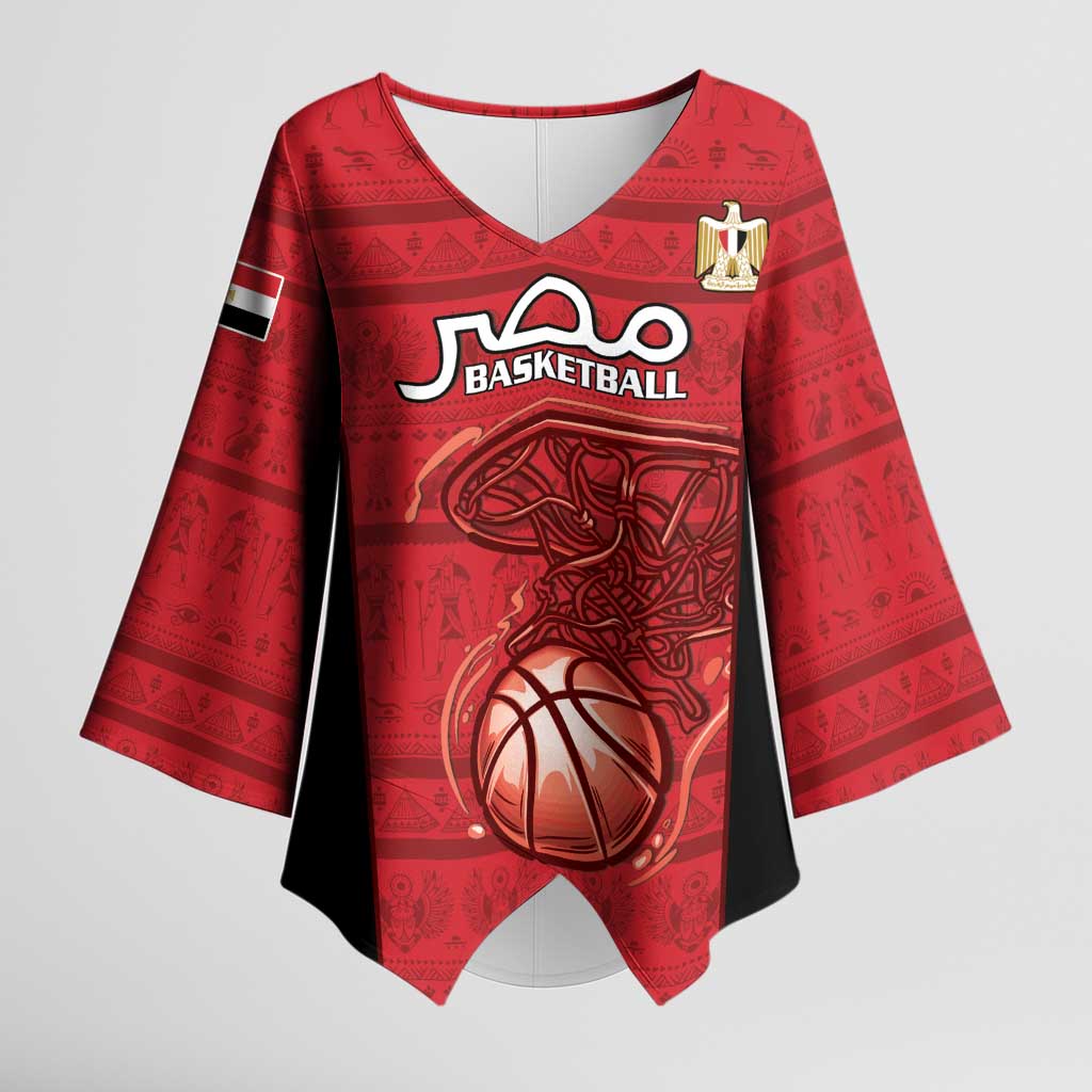 Egypt Basketball Custom Kimono Sleeve Blouse Go Pharaohs